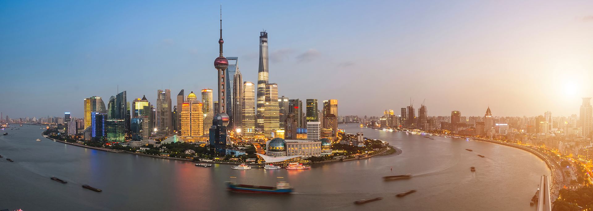 Panoramic view of Shanghai
