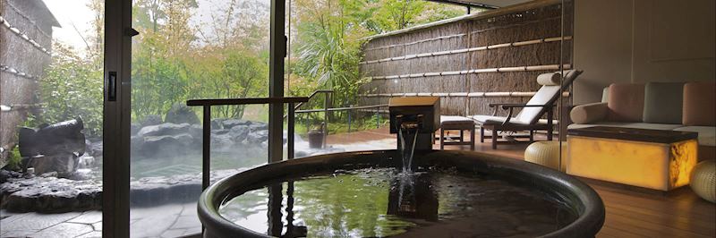 The thermal spring waters of Hakone Ginyu Spa Resort