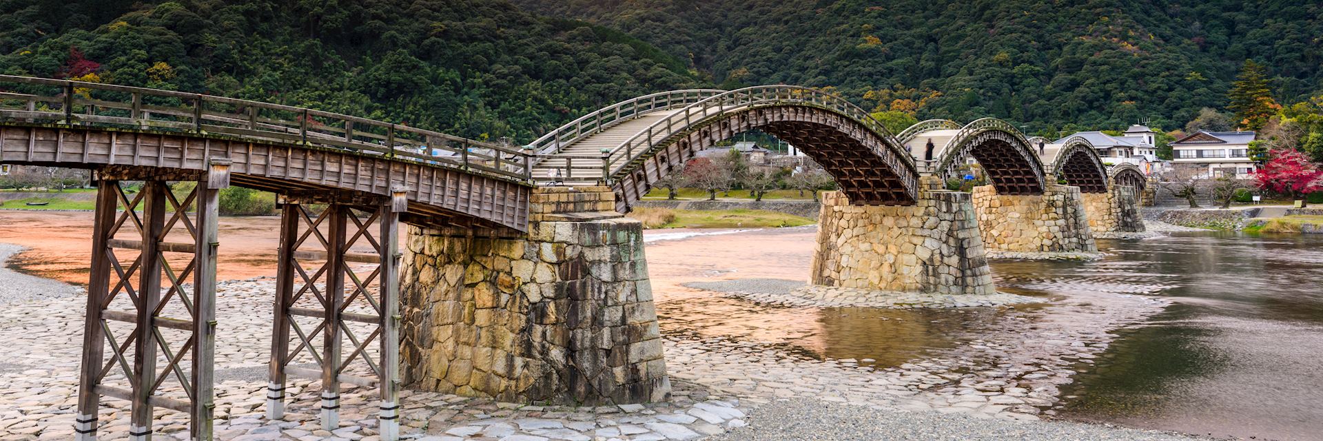 The 17th-century Kintai Bridge in Iwakuni