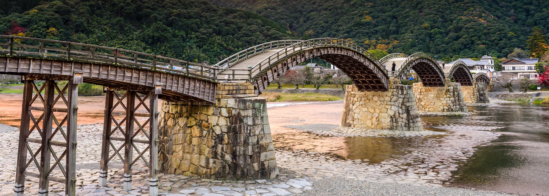 The 17th-century Kintai Bridge in Iwakuni