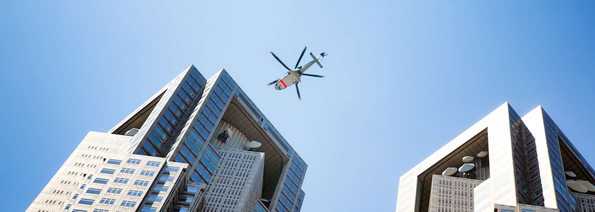 Helicopter excursion over Tokyo