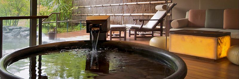 Enjoy onsen bathing at the Hakone Ginyu