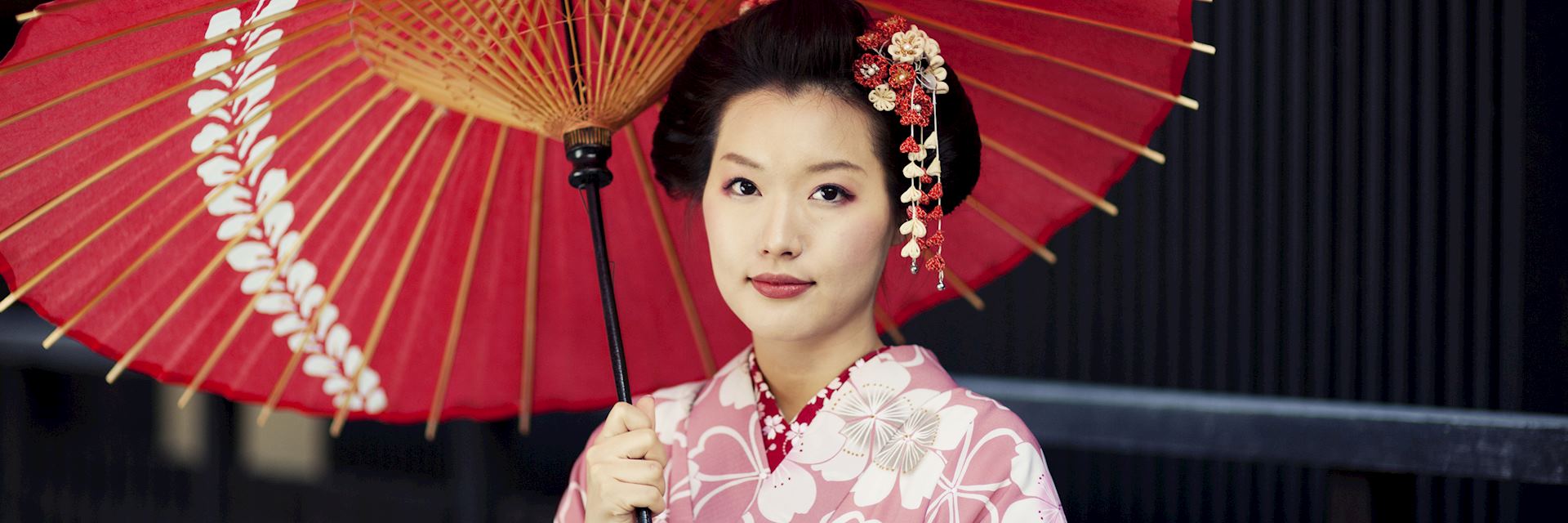 Japanese woman in traditional clothing