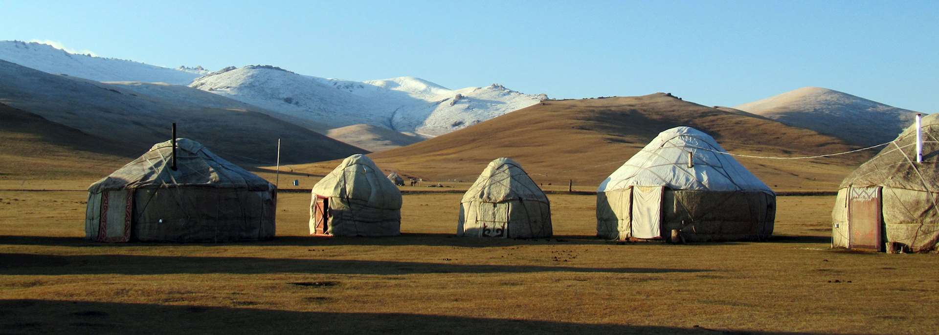 Traditional yurts, Song-Kul Lake