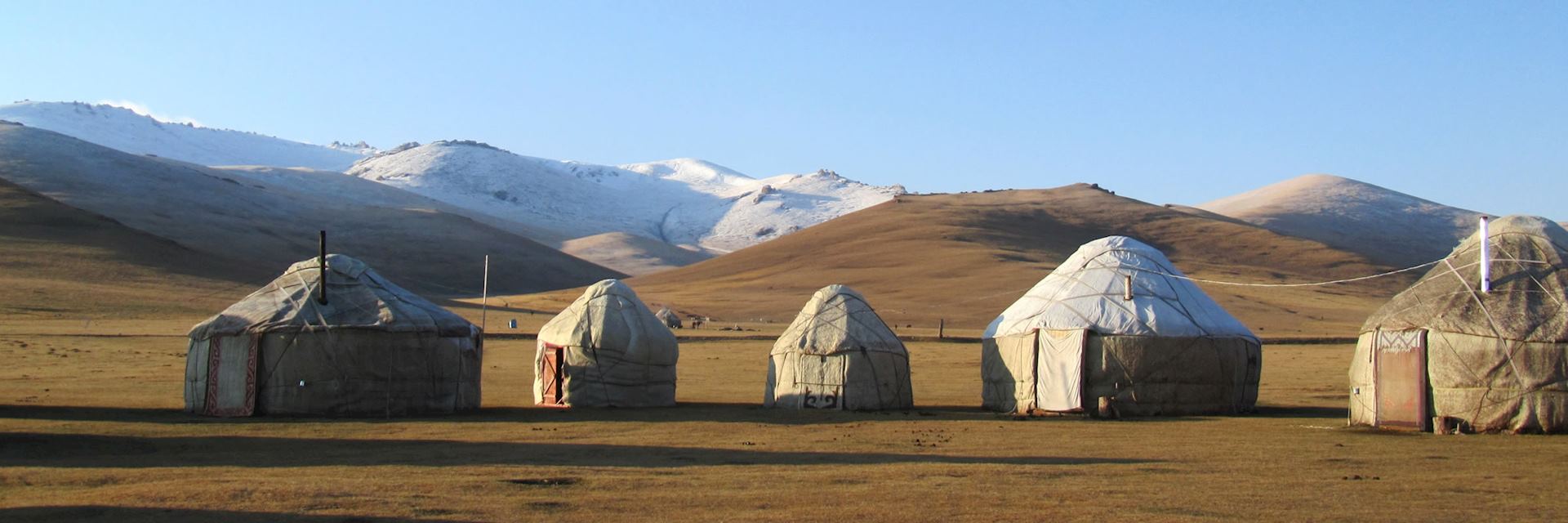 Traditional yurt on Song-Kul Lake