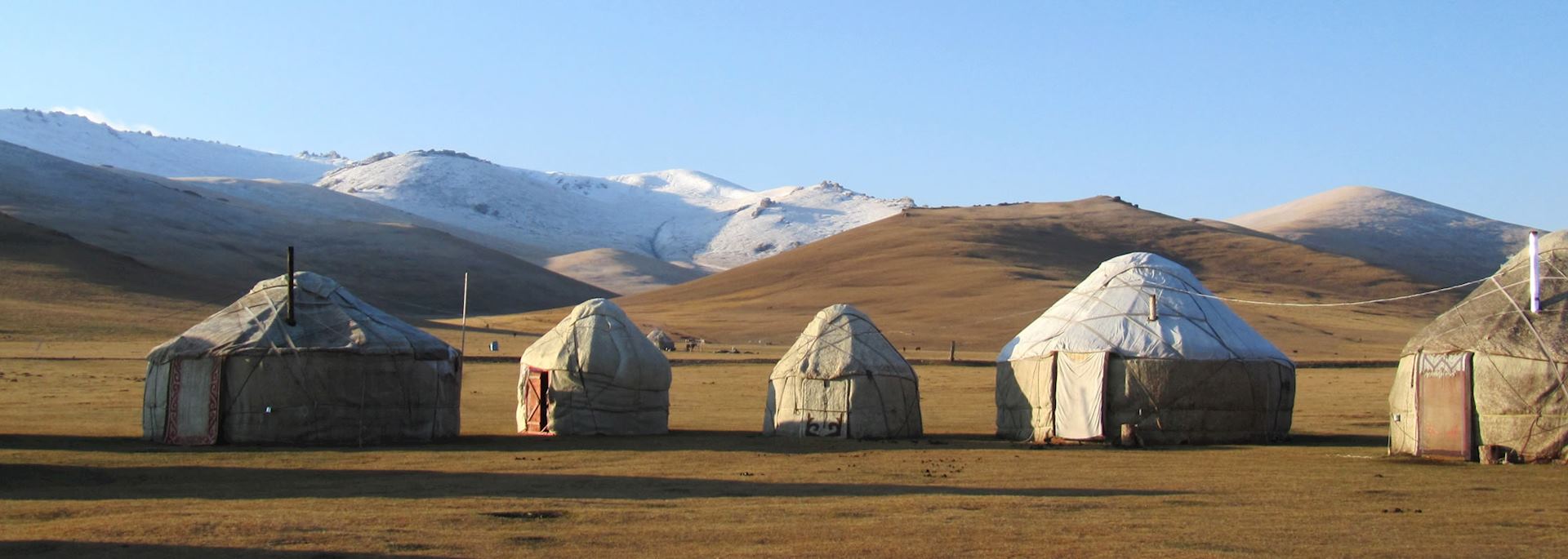 Traditional yurt on Song-Kul Lake
