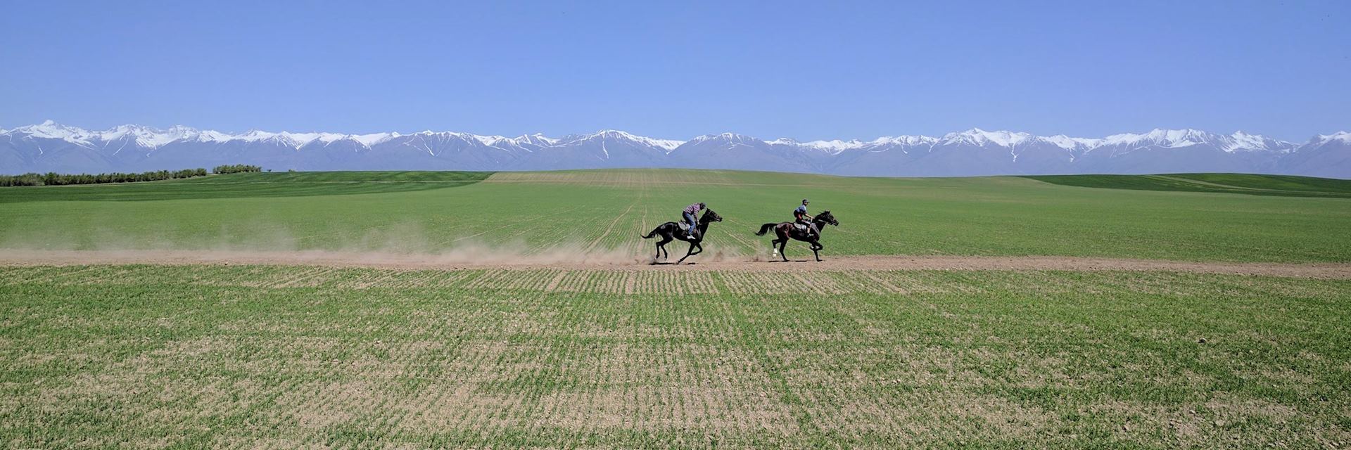 Horse riding in Issyk Kul
