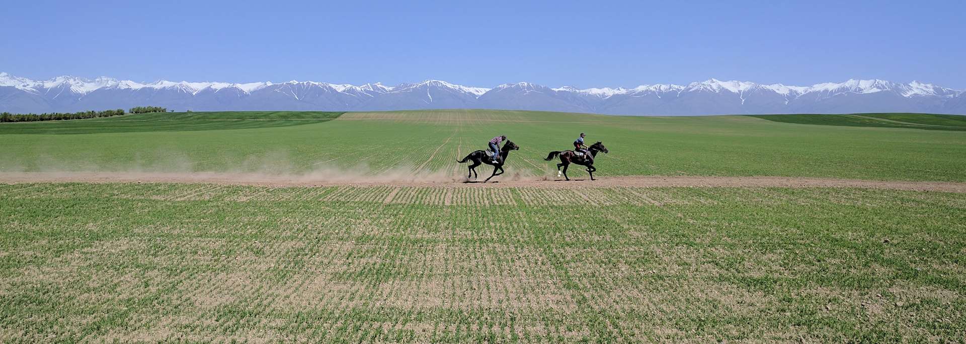 Horse riding in Issyk Kul