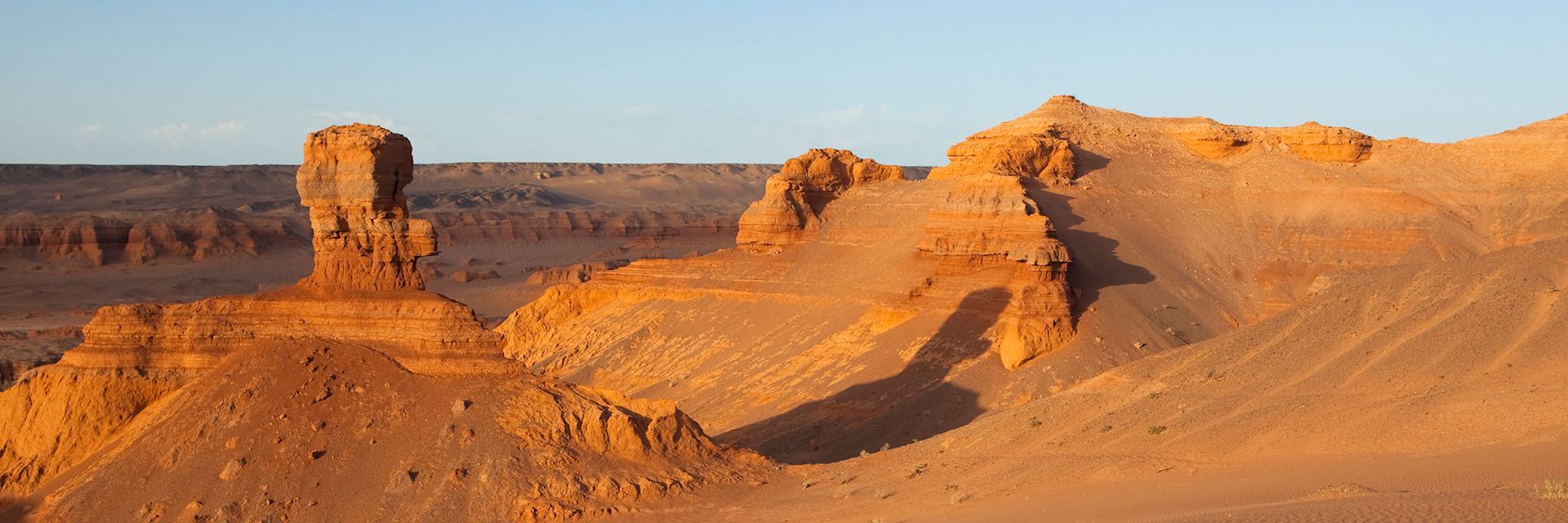 Evening light in the Gobi Desert