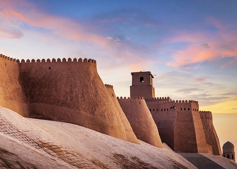 City walls of Khiva, Uzbekistan