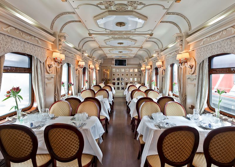 Restaurant Car on the Golden Eagle