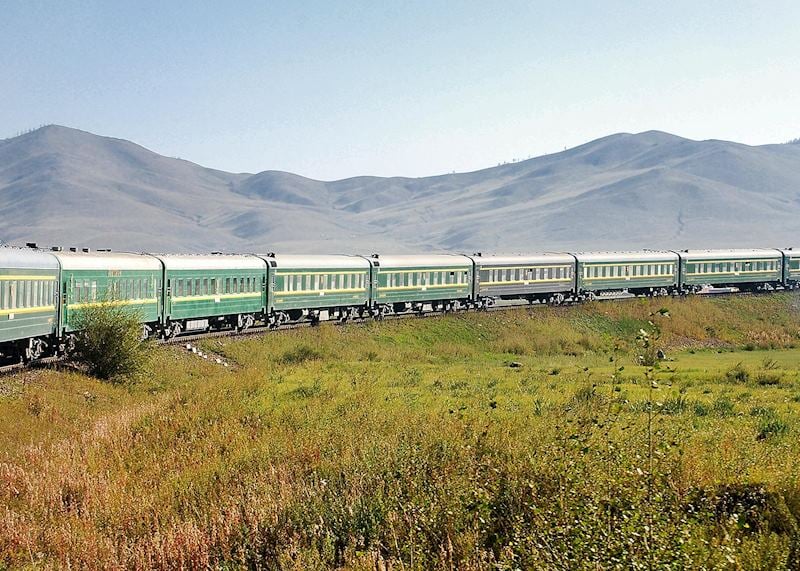 Trans-Siberian train between Ulaanbaatar and Beijing