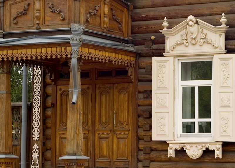 Traditional wooden building, Irkutsk