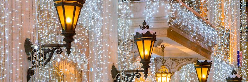 Festive lights in Moscow