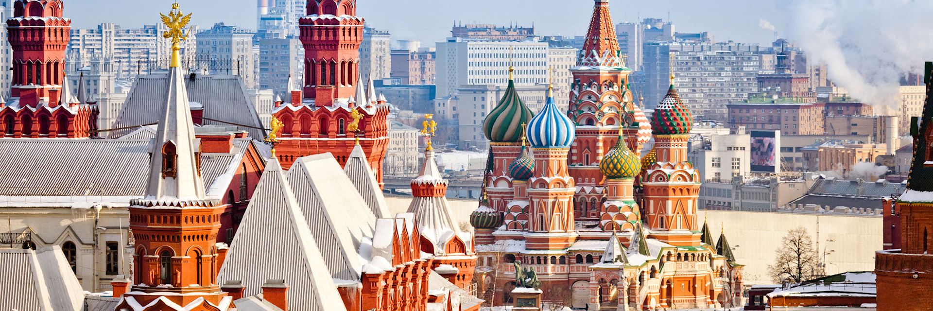 Looking out across Moscow