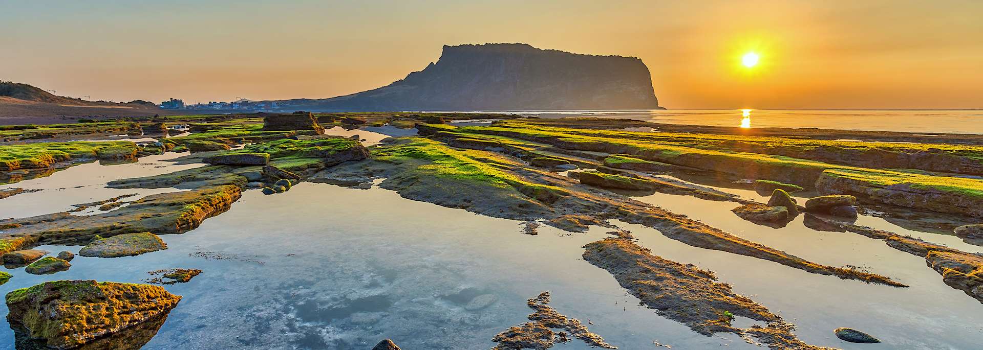 Jeju Island at sunset