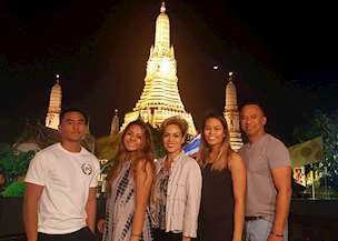 Eunice Perez and family in Thailand