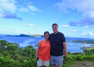 Bill and Carrie in French Polynesia