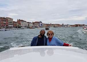 Emerson and Johnnie Brown in Italy