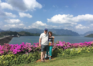 Kekku and David in Thailand