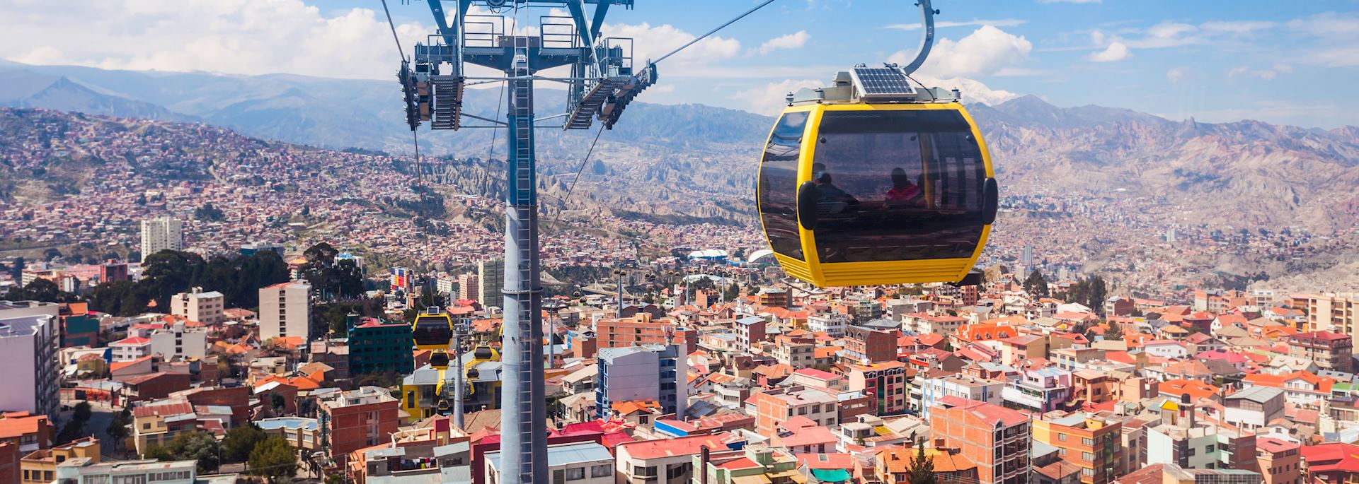 Cable car in La Paz