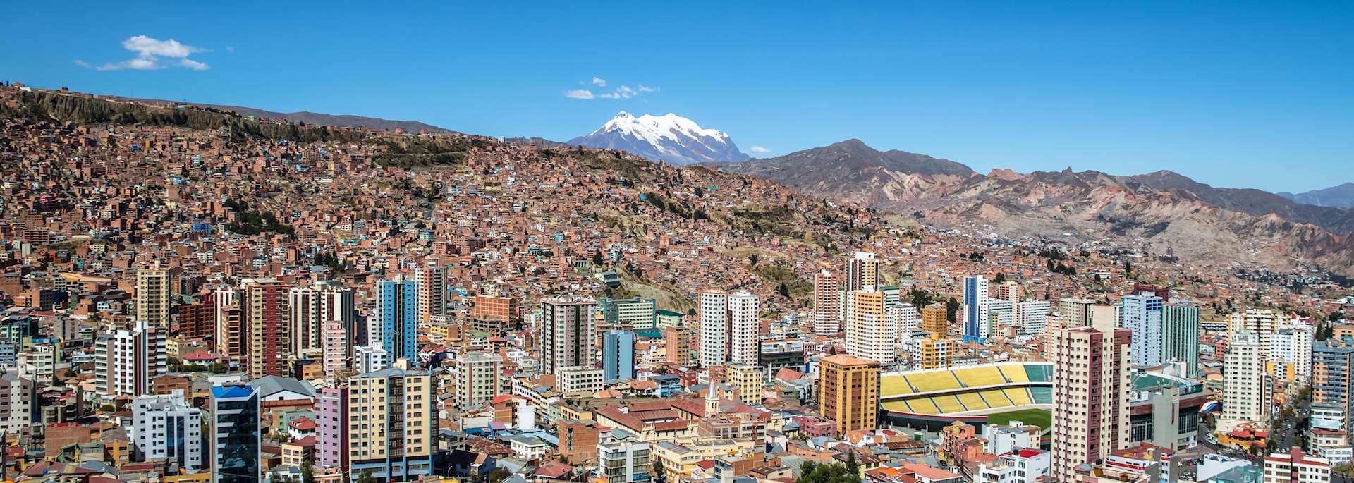 Aerial view of La Paz