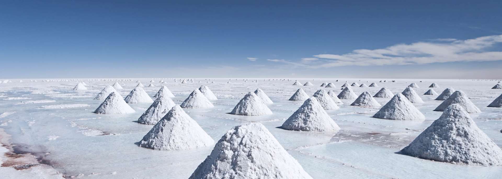 Salt pan in Salar De Uyuni