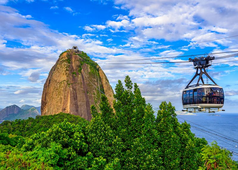 Cable car to Sugar Loaf Mountain, Rio de Janeiro