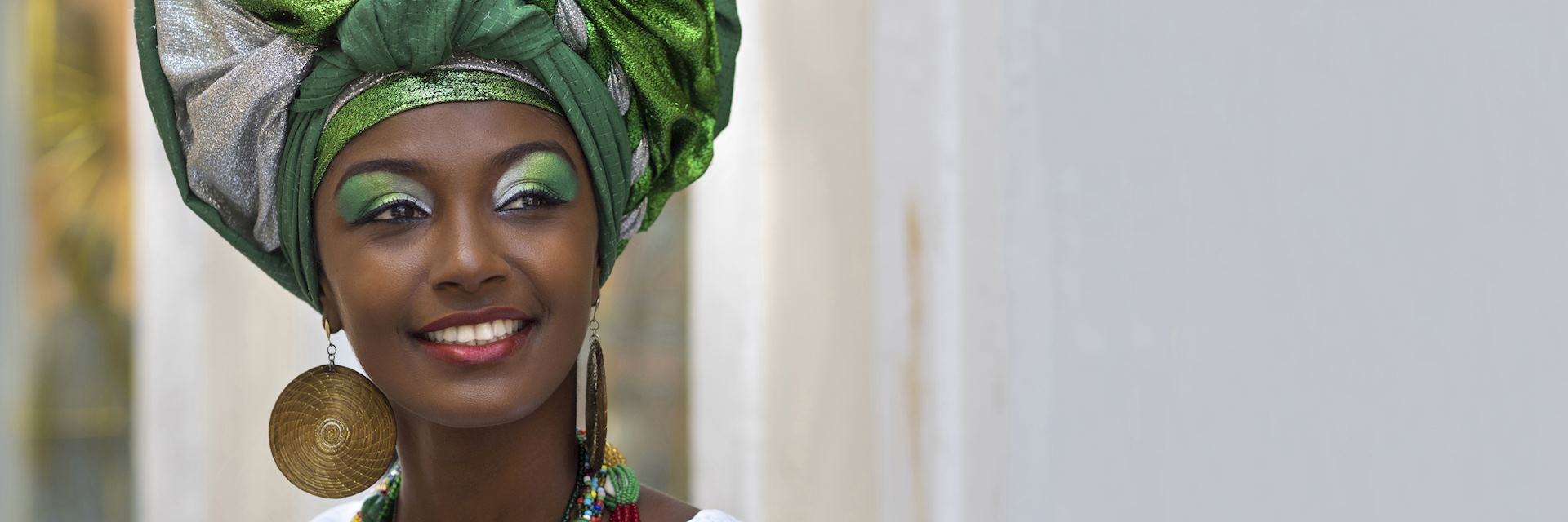 Brazilian woman in traditional dress