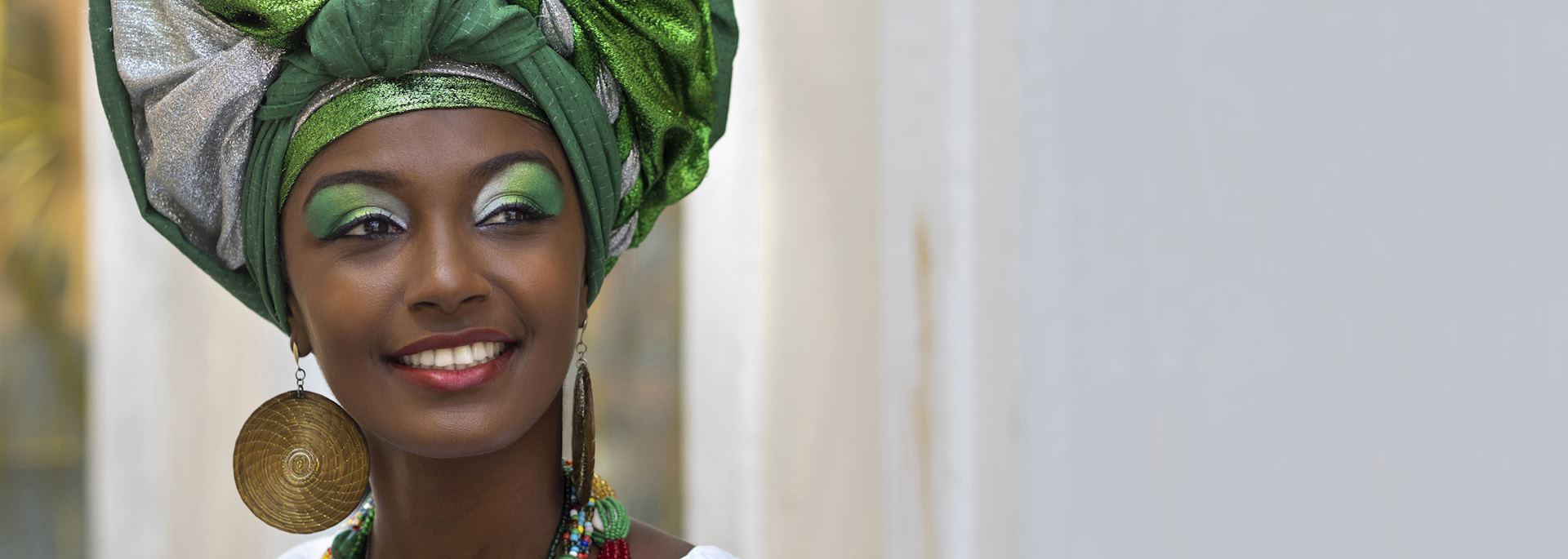 Brazilian woman in traditional dress