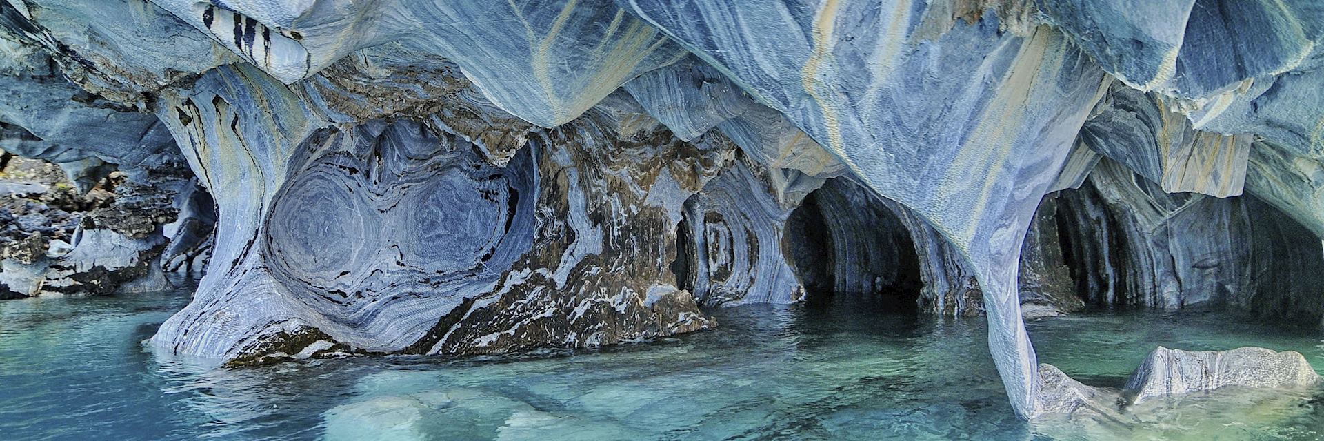 Marble caves on General Carrera Lake, Patagonia