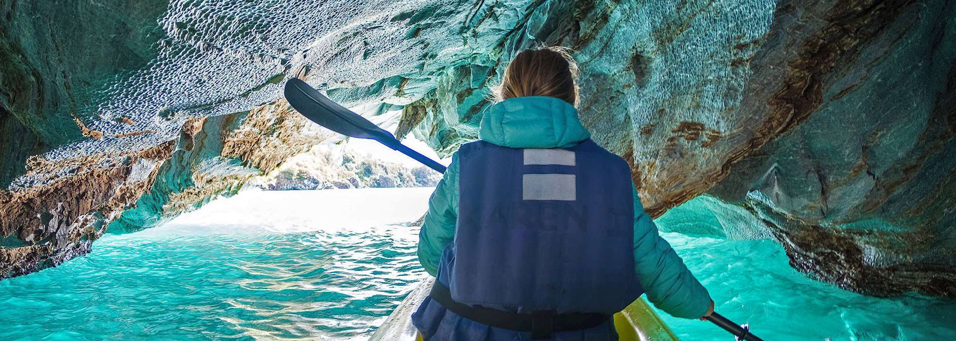Kayaking in the Marble Caves