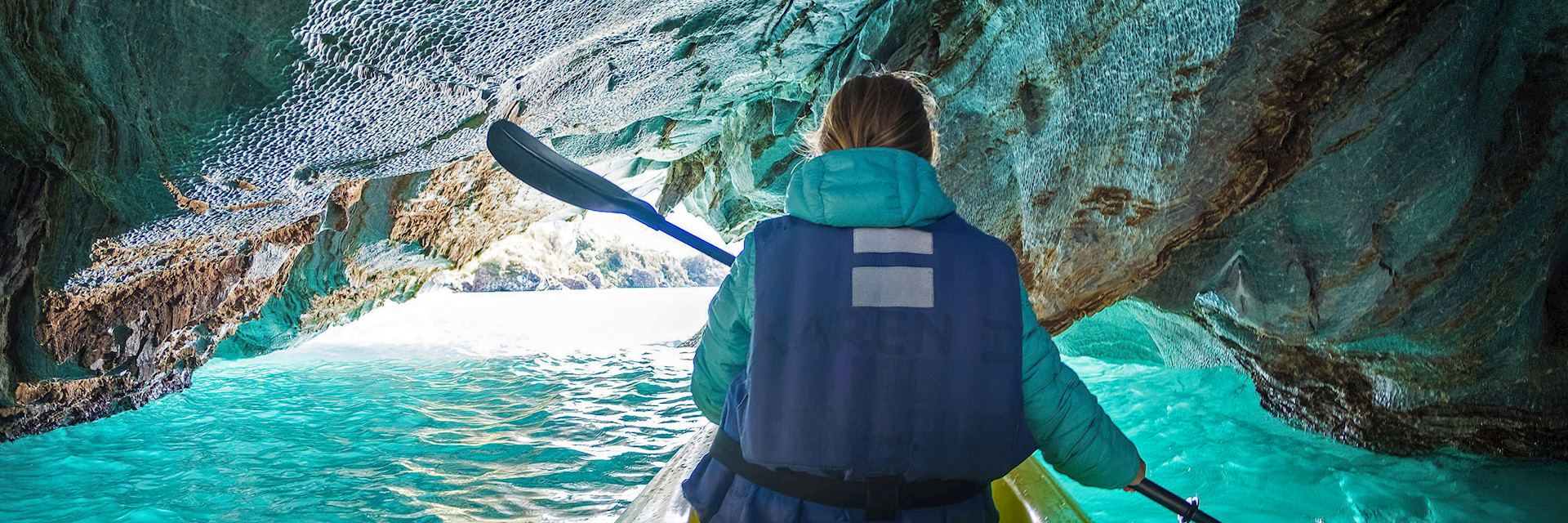 Kayaking in the Marble Caves