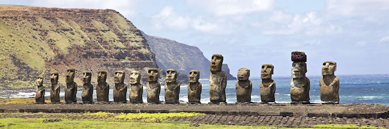 Moai statues on Easter Island were erected by the Rapa Nui