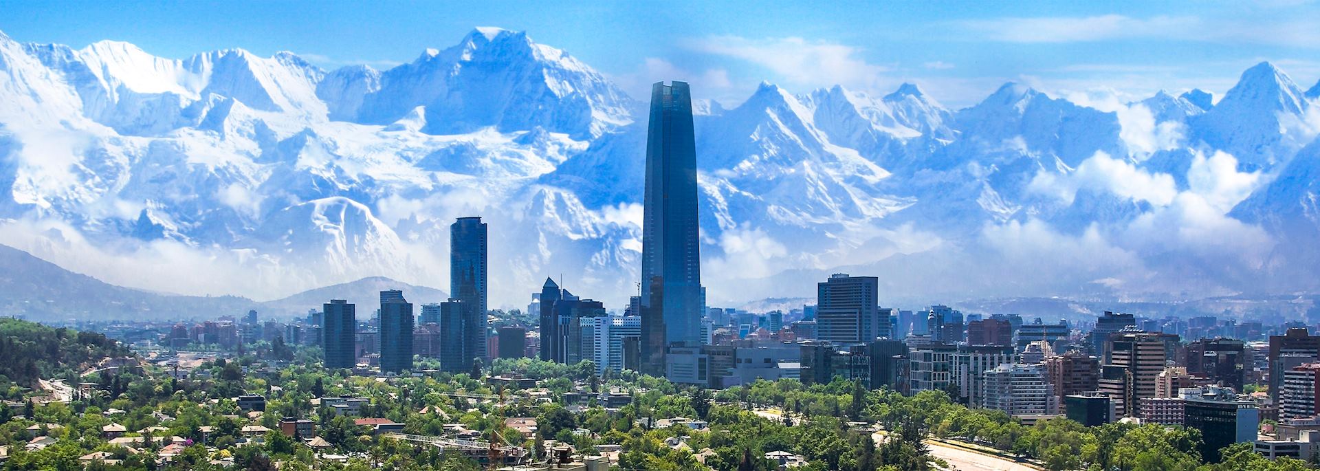 Santiago skyline, Chile