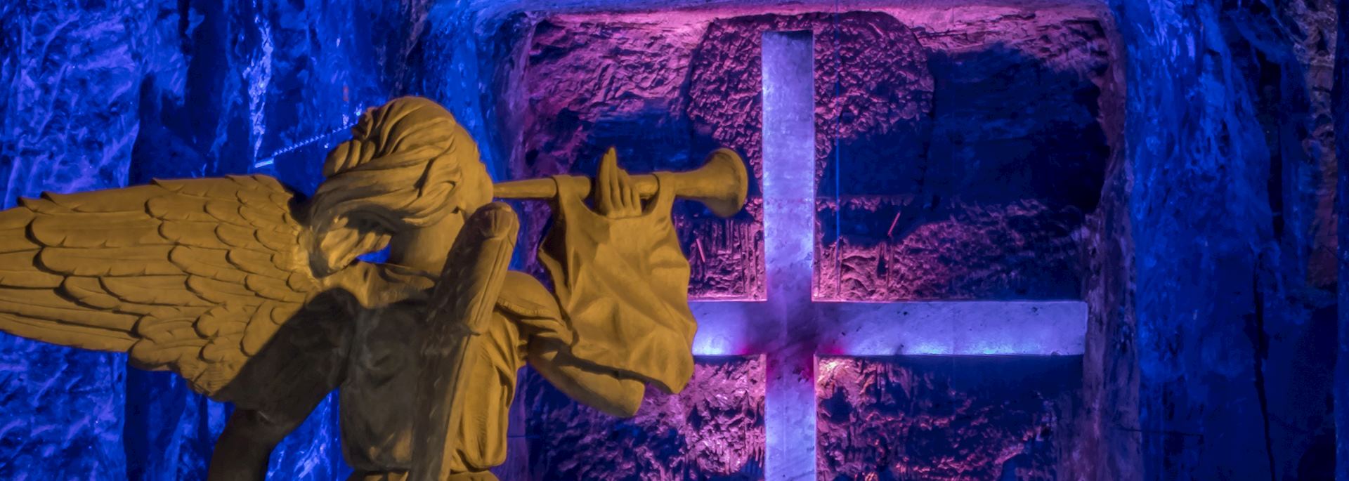 Angel statue in the Salt Cathedral