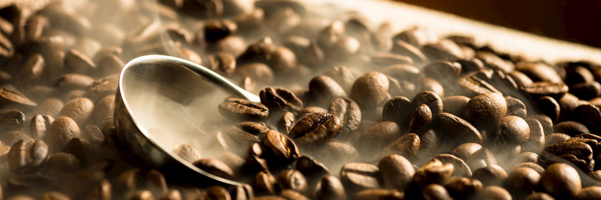 Roasting Colombian coffee beans