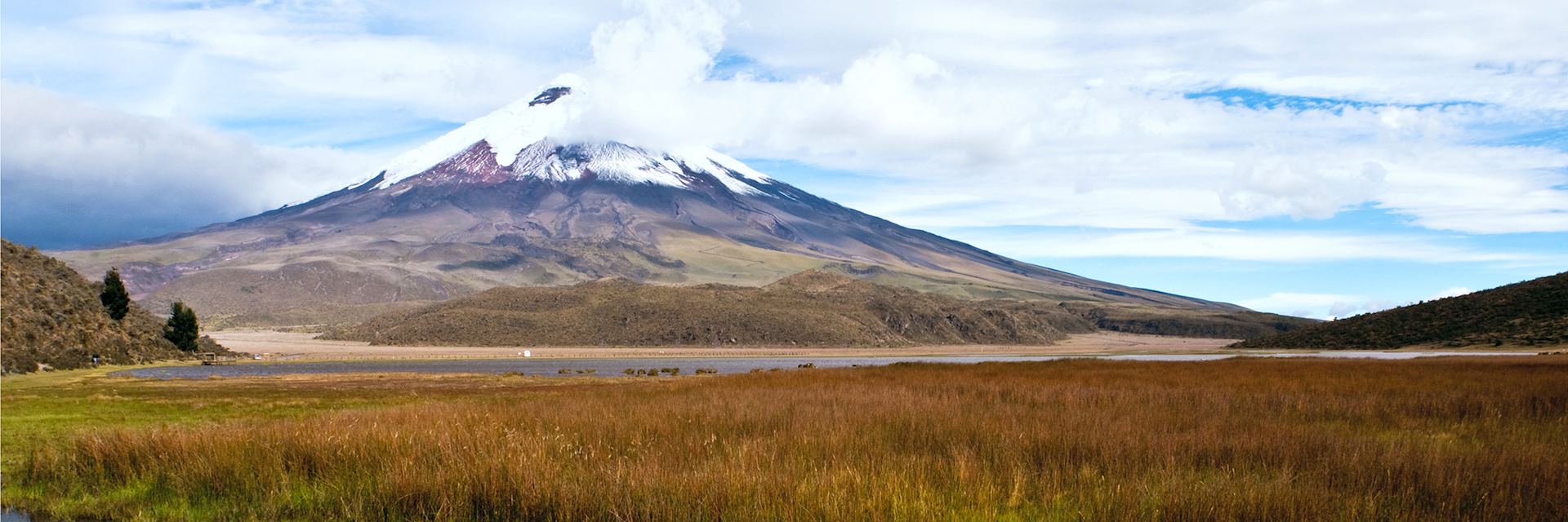 Limpiopungo Lagoon at the foot of the volcano Cotopaxi