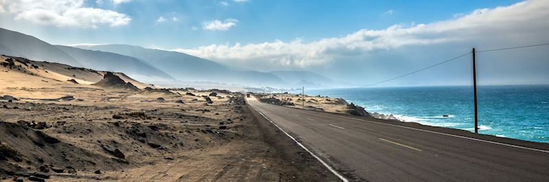 Pacific Coast Highway through Peru