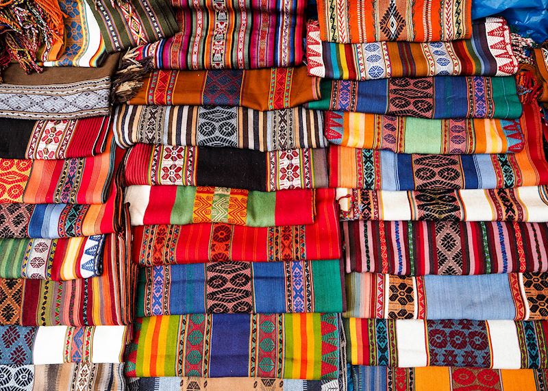 Market stall in Písac, Sacred Valley