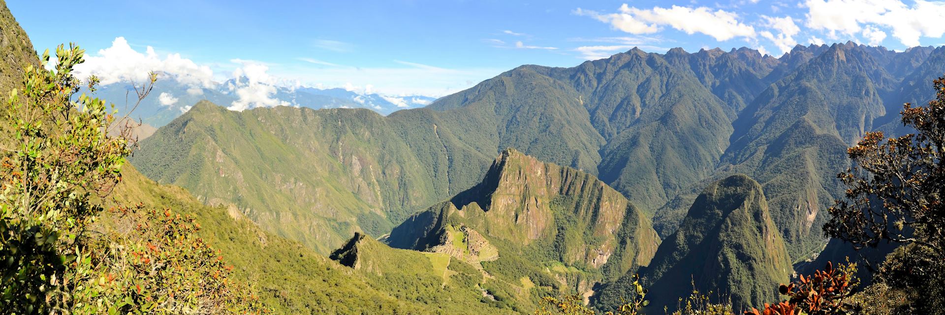 Aerial view of Machu Picchu