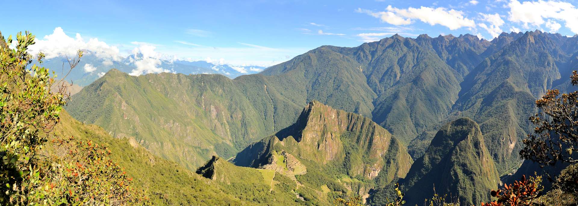 Aerial view of Machu Picchu