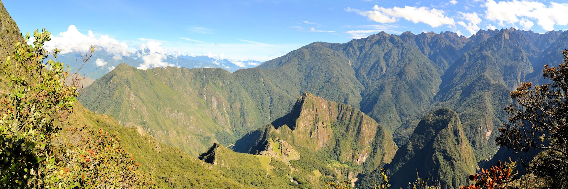 Aerial view of Machu Picchu