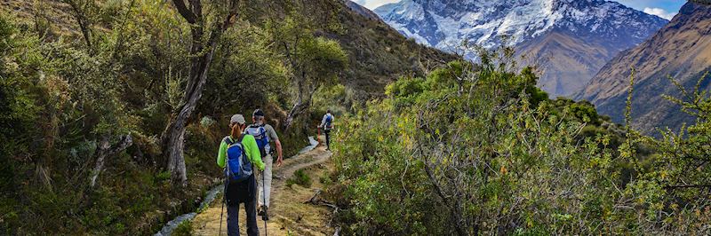 Walkers on the Salkantay Trek