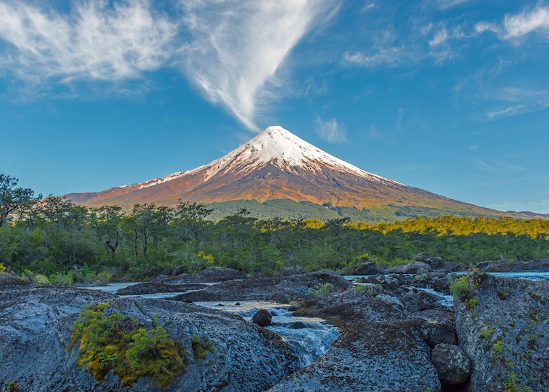 Osorno Volcano in Southern Lake District, Chile
