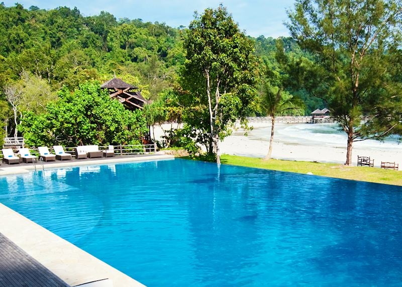 Pool, Bungaraya Island Resort, Gaya Island