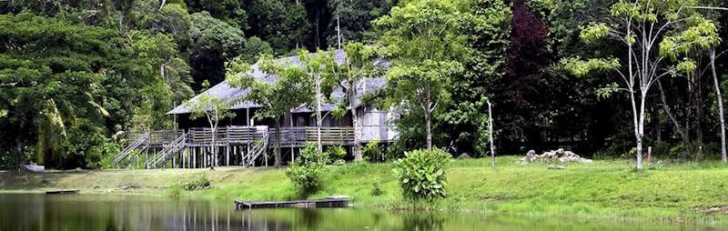 Traditional tribal longhouse, Sarawak