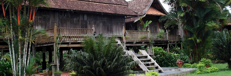 Traditional Malay house in Kampong
