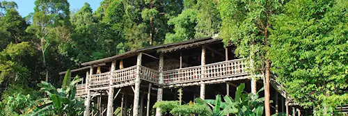 Iban longhouse, Sarawak