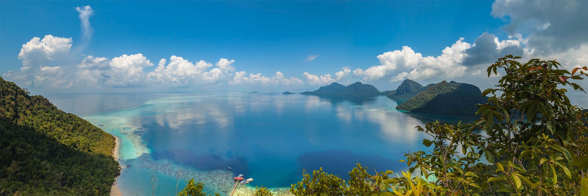 Coral reef and islands, Borneo